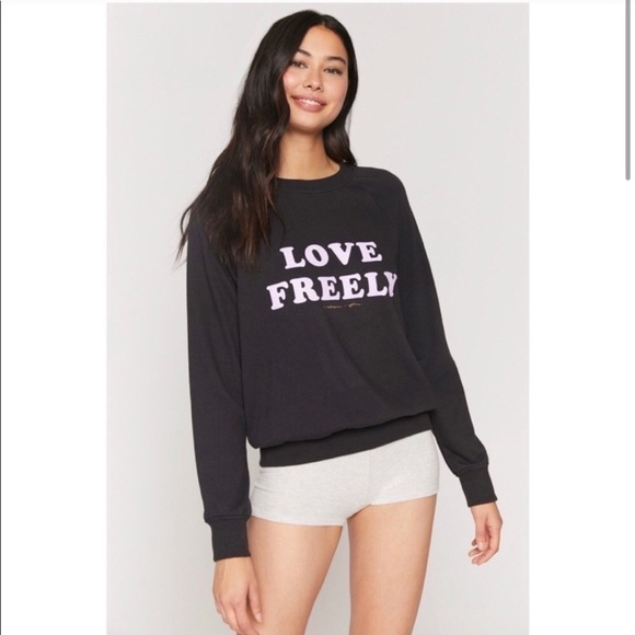 Spiritual Gangster Tops - NWT Spiritual Gangster Love Freely Sweatshirt